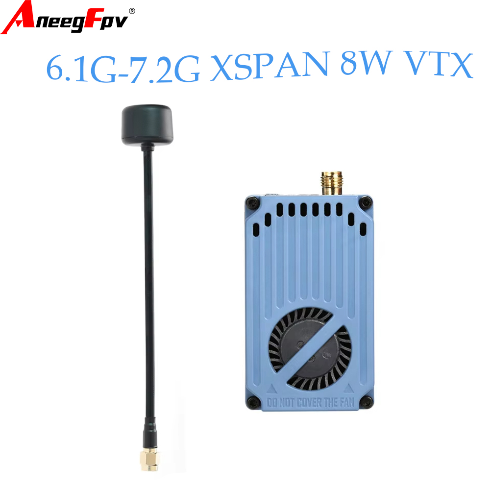 Fpv Drone Antenna - RUSHFPV 6.1‑7.2G 8W X61728 VTX โมดูลส่งสัญญาณวิดีโอพร้อมเสาอากาศโพลาไรซ์แบบวงกลม