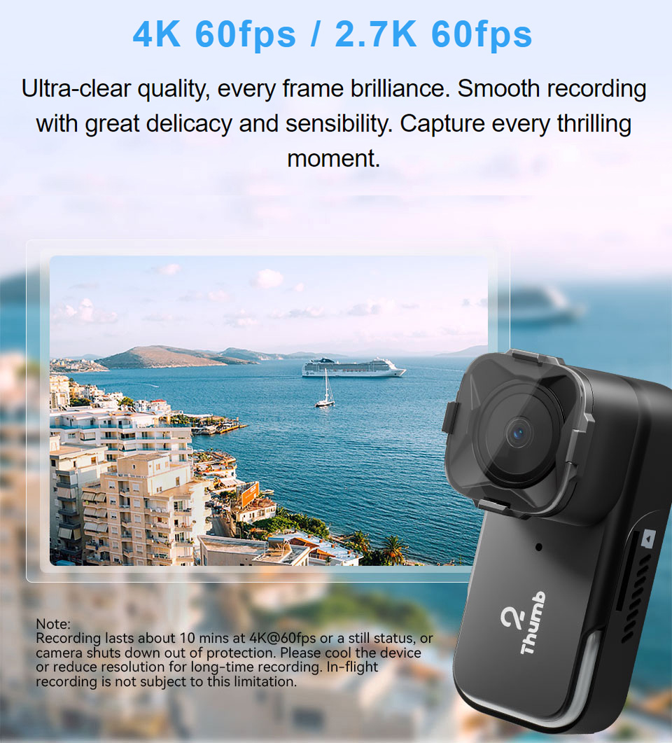Fpv Drone Camera - ใหม่รุ่น RunCam Thumb 2 4K 2.7K