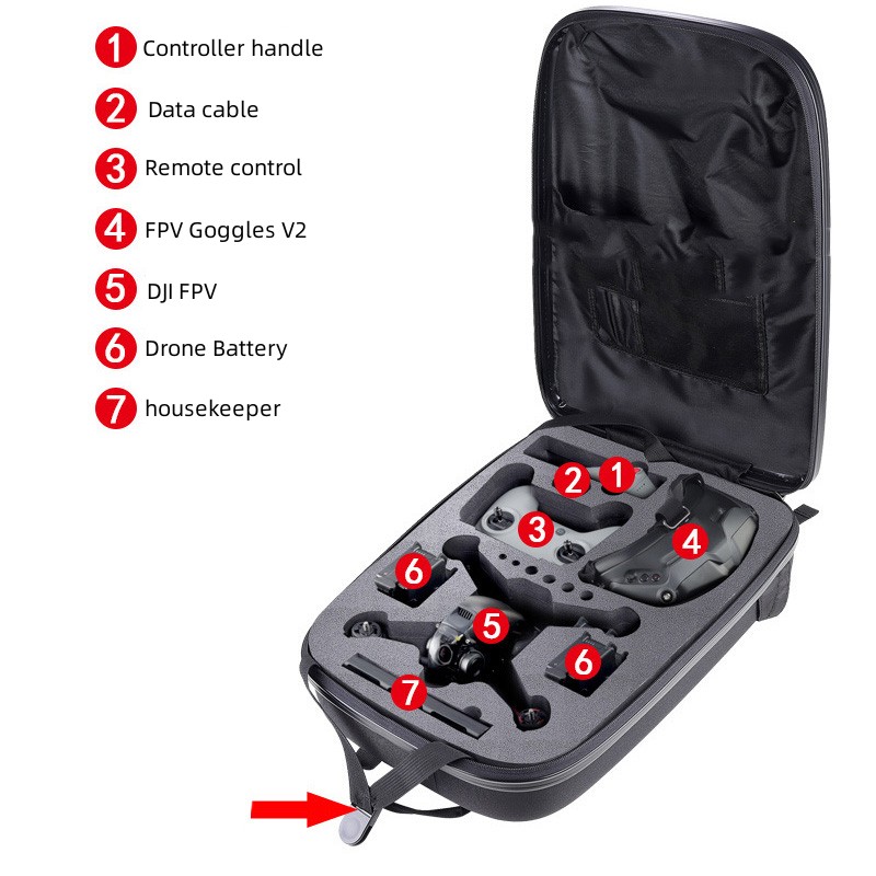 กระเป๋าเป้สะพายหลังแบบแข็ง EVA - Fpv Drone Bag บทวิจารณ์และราคา