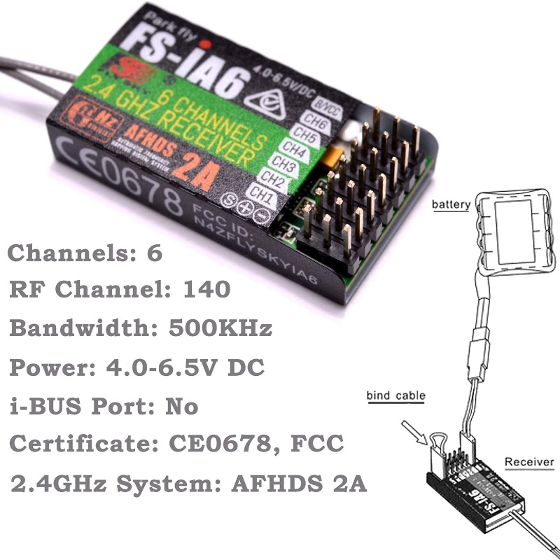 ฟลายสกาย FS-IA6 ตัวรับสัญญาณ 6 - Fpv Drone Antenna บทวิจารณ์และราคา