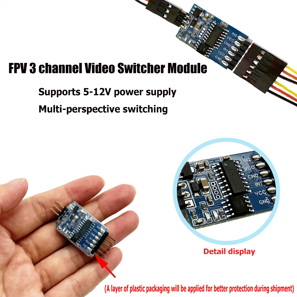 5.8G 3 ช่องวิดีโอสวิตช์เชอร์โม - Fpv Drone Camera บทวิจารณ์และราคา