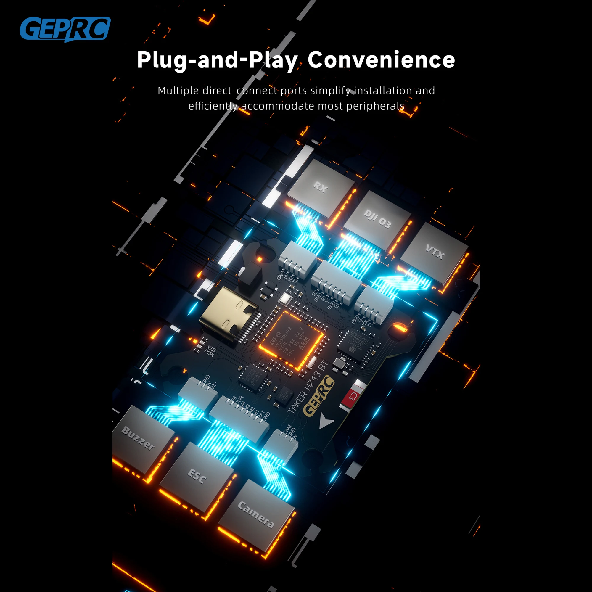 GEPRC TAKER H743 BT 32Bit 65A  - Fpv Drone Flight Controller บทวิจารณ์และราคา